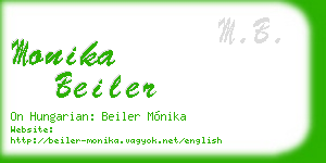 monika beiler business card